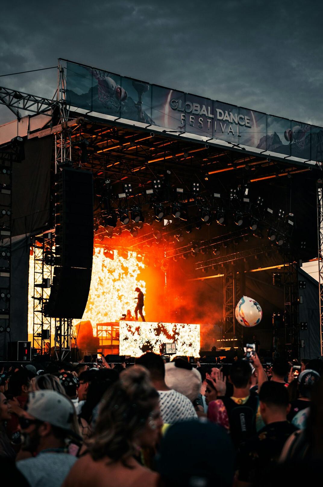 crowd at music festival