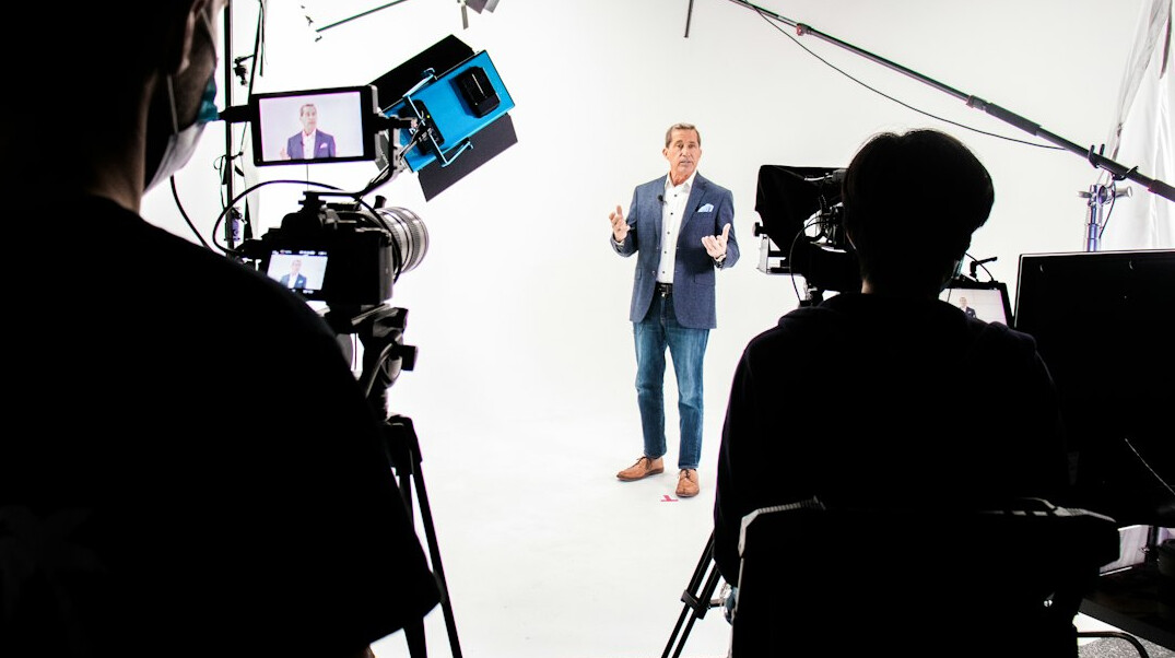 television studio presenter