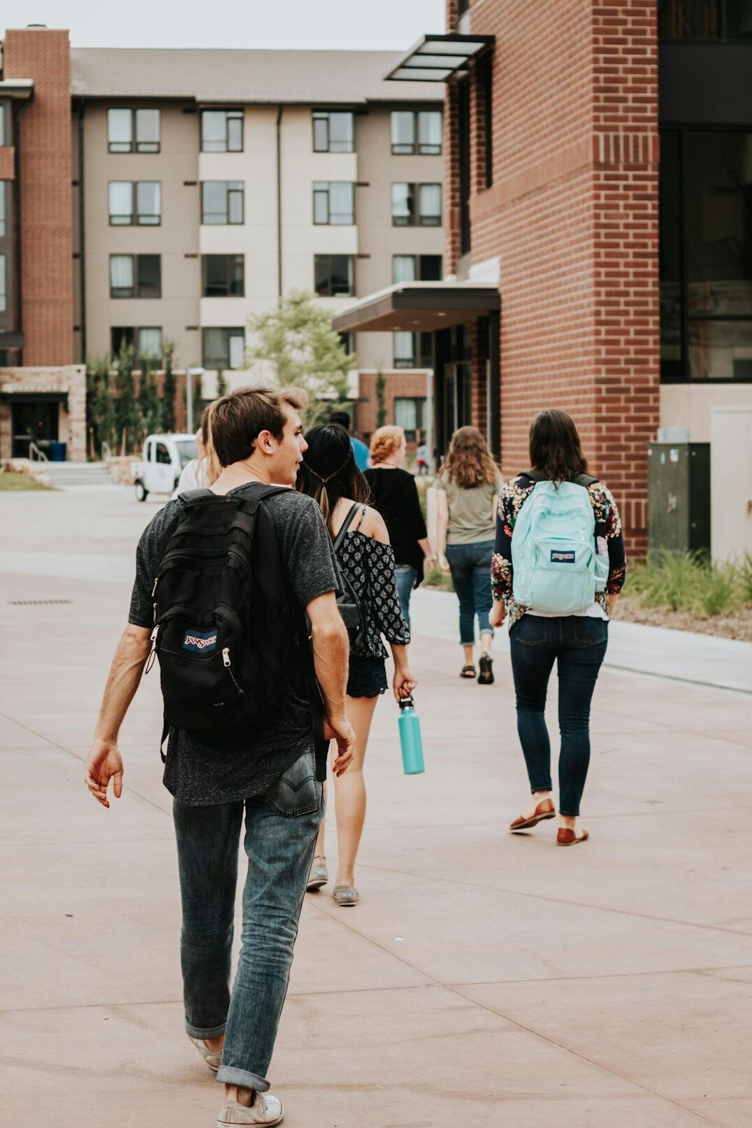 university campus students