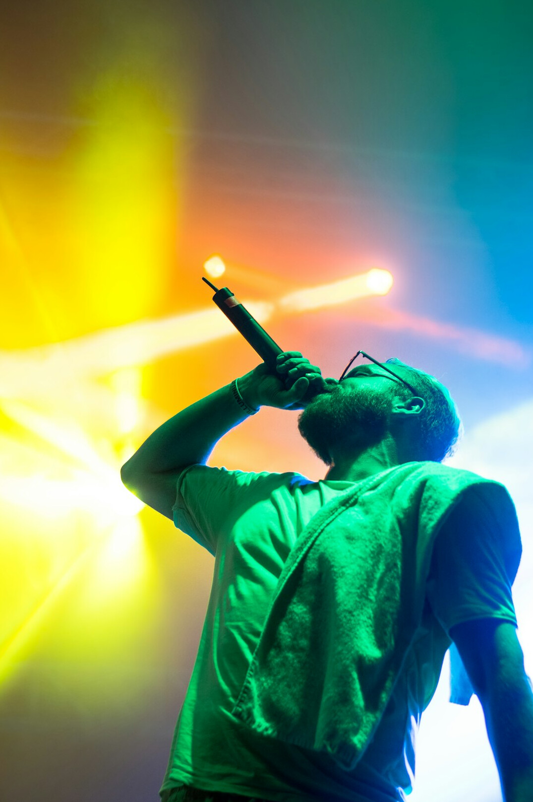 local singer performing on stage